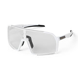 ES16 Enzo cycling glasses. White with photochromic lens + 2 extra lenses
