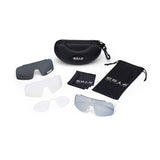 ES16 Enzo glasses. White with silver lens. + 2 extra lenses