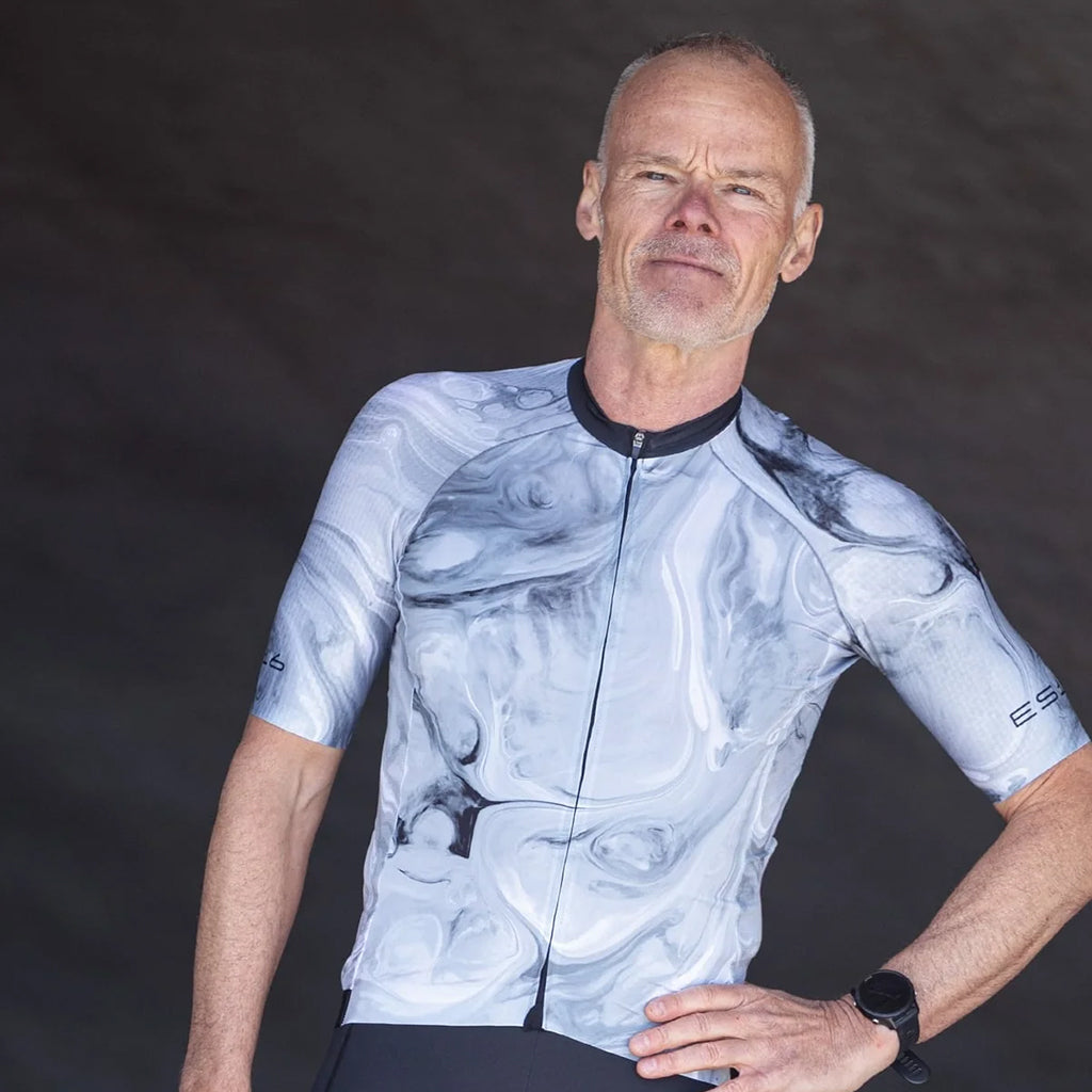 ES16 Razor wielershirt - Poly Wine red