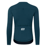 ES16 Thermal Fleece Cycling Jersey. Classic Blue