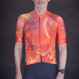 ES16 Razor cykeltrøje -  Marble Orange
