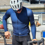 ES16 Long Sleeve Cycling Jersey Pro Temps. Blue