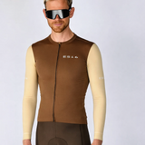 ES16 Supreme Long Sleeve Jersey. Brown / Sand