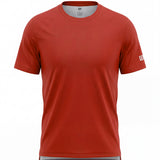 ES16 Along Cat. Running T-shirt. Rust.