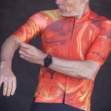 ES16 Razor cykeltrøje -  Marble Orange