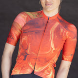 ES16 Razor fietsshirt - Marble Orange