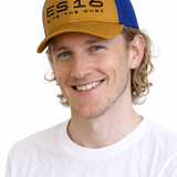 ES16 Cap Biscuit color + blue mesh