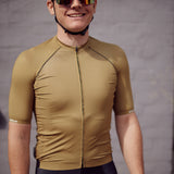 Maillot cycliste PRO Razor. Marron simple