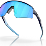ES16 Enzo fietsbril. Wit met blauwe lens.