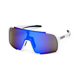 Cyklistické brýle ES16 Enzo. Bílé s modrou čočkou.