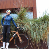 ES16 Jacket PRO Veste de cyclisme d'hiver Rainmem. Bleu profond