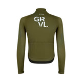 ES16 Long Sleeve Cycling Jersey GRVL Temps - Olive