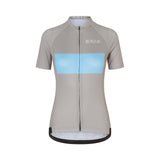Maillot ciclista ES16 Elite Spinn Stripe gris cálido. Mujer